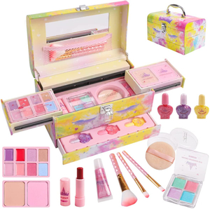 Unicorn Real Washable Makeup Box with Palettes