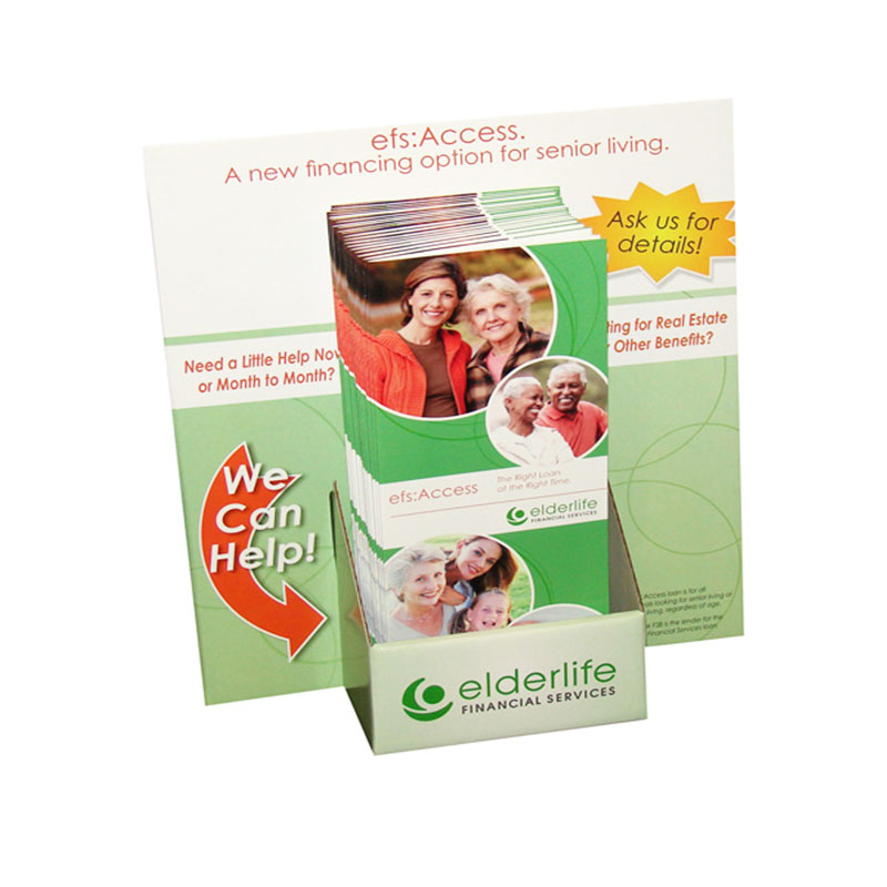 Corrugated Cardboard Printed Brochure Display