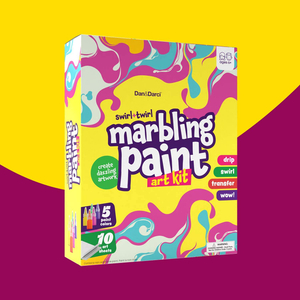 Marbling Paint Art Kit for Kids - Arts And Crafts for Girls & Boys Ages 6-12