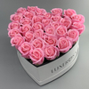 Wholesale High Quality Heart Shaped Flower Box with Sponge for Preserved Roses