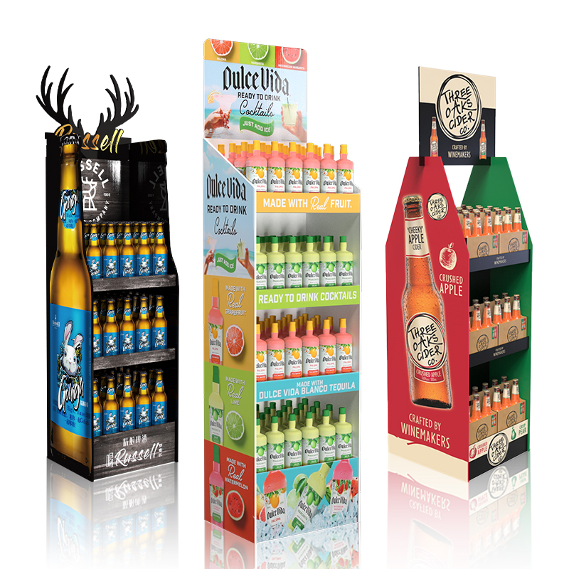 Custom Retail Beer Wine Corrugated Displays