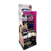 Portable Cardboard Floor Hook Display Stand Retail Supermarket Half Pallet Apparel Socks Underwear Clothing T Shirt Display