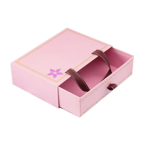 Wholesale Recyclable Fancy Empty Rectangular Pink Gift Box Drawer Beautiful Storage Sliding Drawer Packaging Box