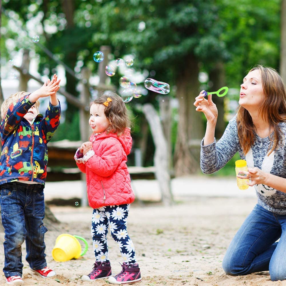 6-Piece Bubble Toys Set for Kids Bubble Blowing Play Set 
