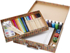 Arts And Crafts Vault - 1000+ Piece Craft Kit Library in A Box for Kids Ages 4 5 6 7 8 9 10 11 & 12 Year Old Girls & Boys